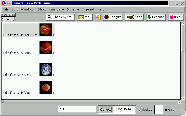 [planets in DrScheme]